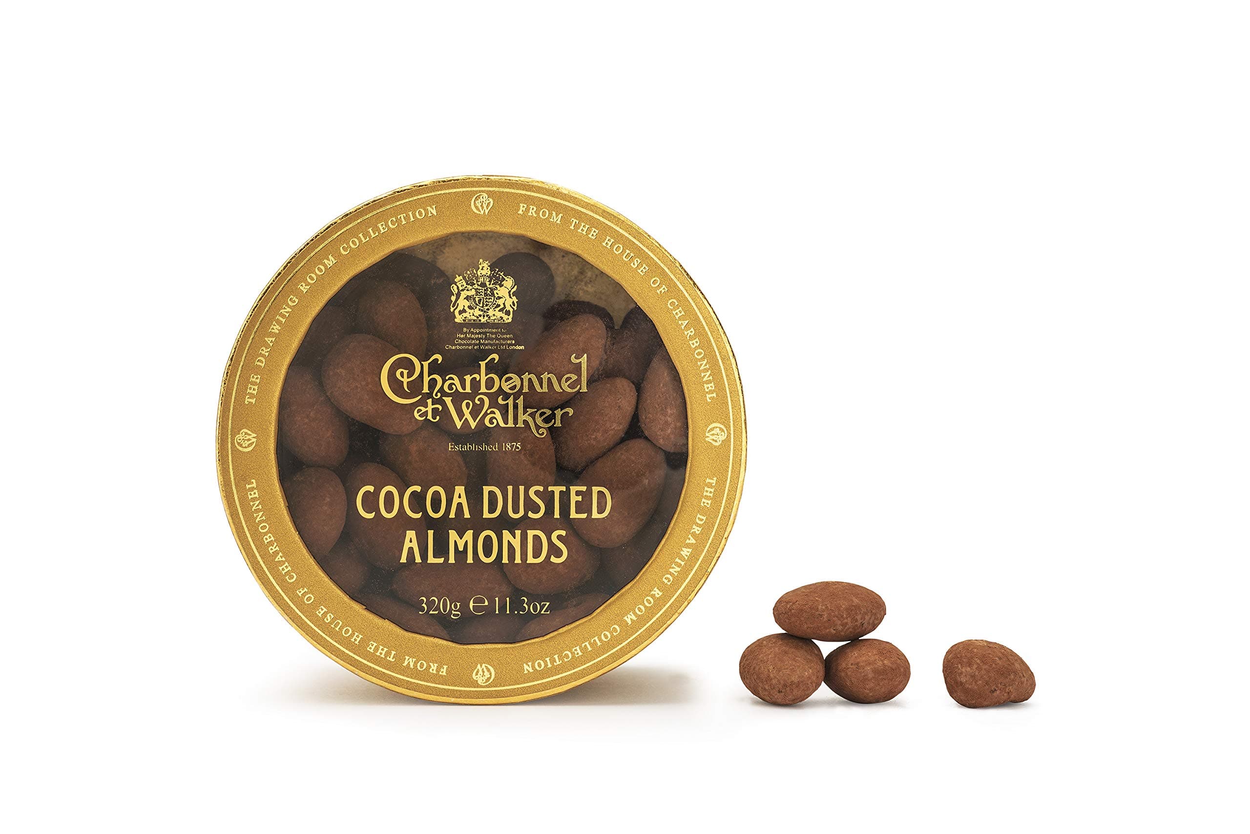CHARBONNEL ET WALKER Cocoa Dusted Almonds, 320 GR