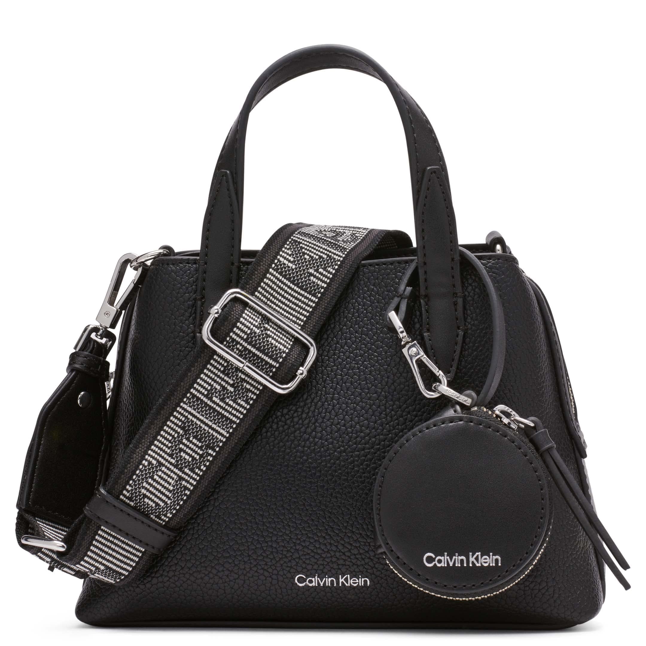 Calvin Klein Women's Millie 2 in 1 Triple Compartment Mini Satchel Crossbody