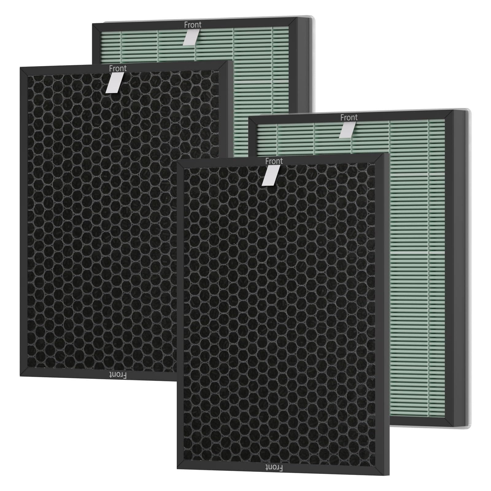 Ontheone Air Bio-GS 2.0 Filter Replacement Kit Compatible with Rab-bit Air Bio-GS 2.0 Ultra Quiet Air Cleaner Purifier Model SPA-550A and SPA-625A, includes Carbon and HEPA Filter, 2 Set