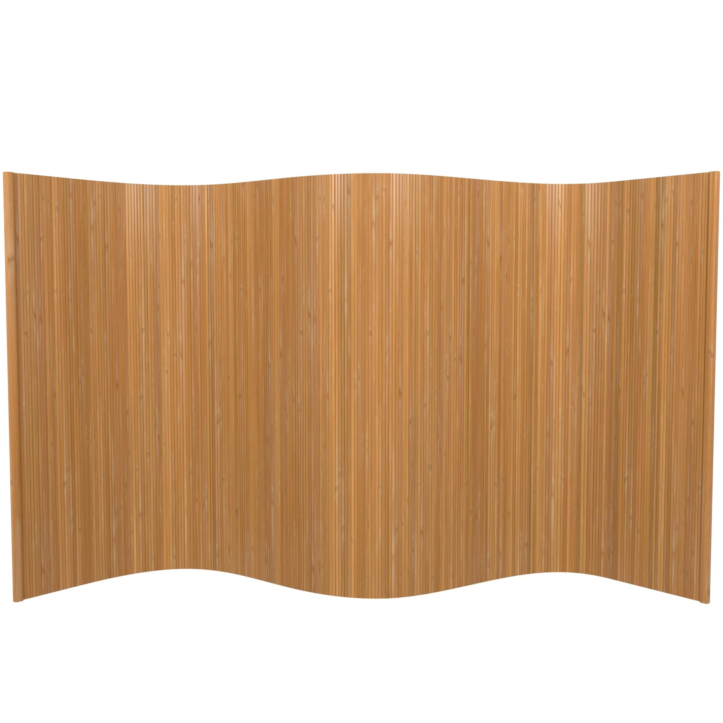4 ft. Short Bamboo Wave Screen - Natural