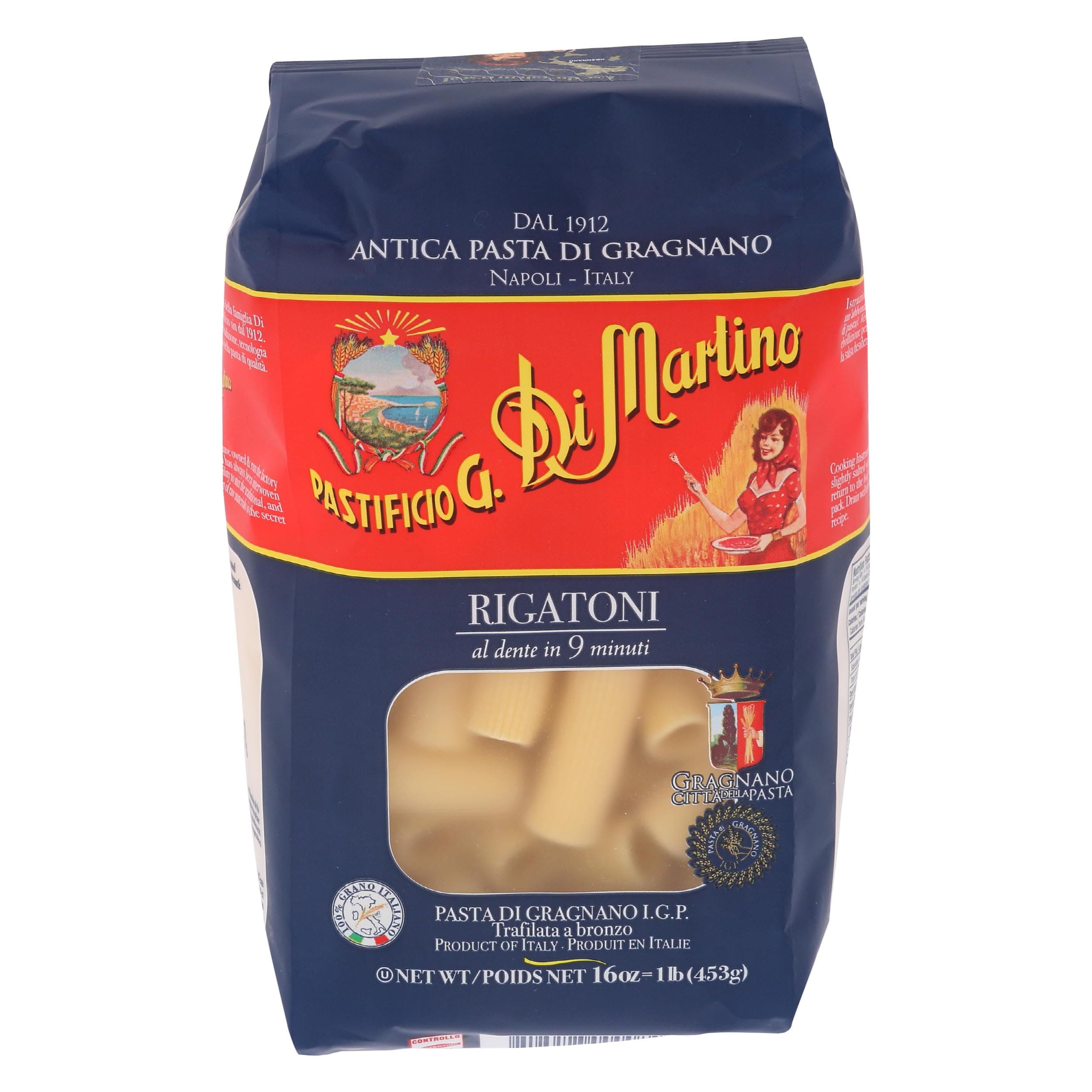 Di Martino, Pasta Rigatoni, 16 Ounce