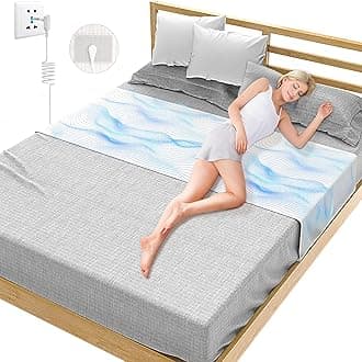 Grounding Sheets for Bed, 92% Organic Cotton + 8% Pure Silver Fiber,Enjoy The Grounding Effect Indoors, for Better Sleep, Pain and Stress Relief, Grounding Mat Set Comes with Grounding Cord（Grey）