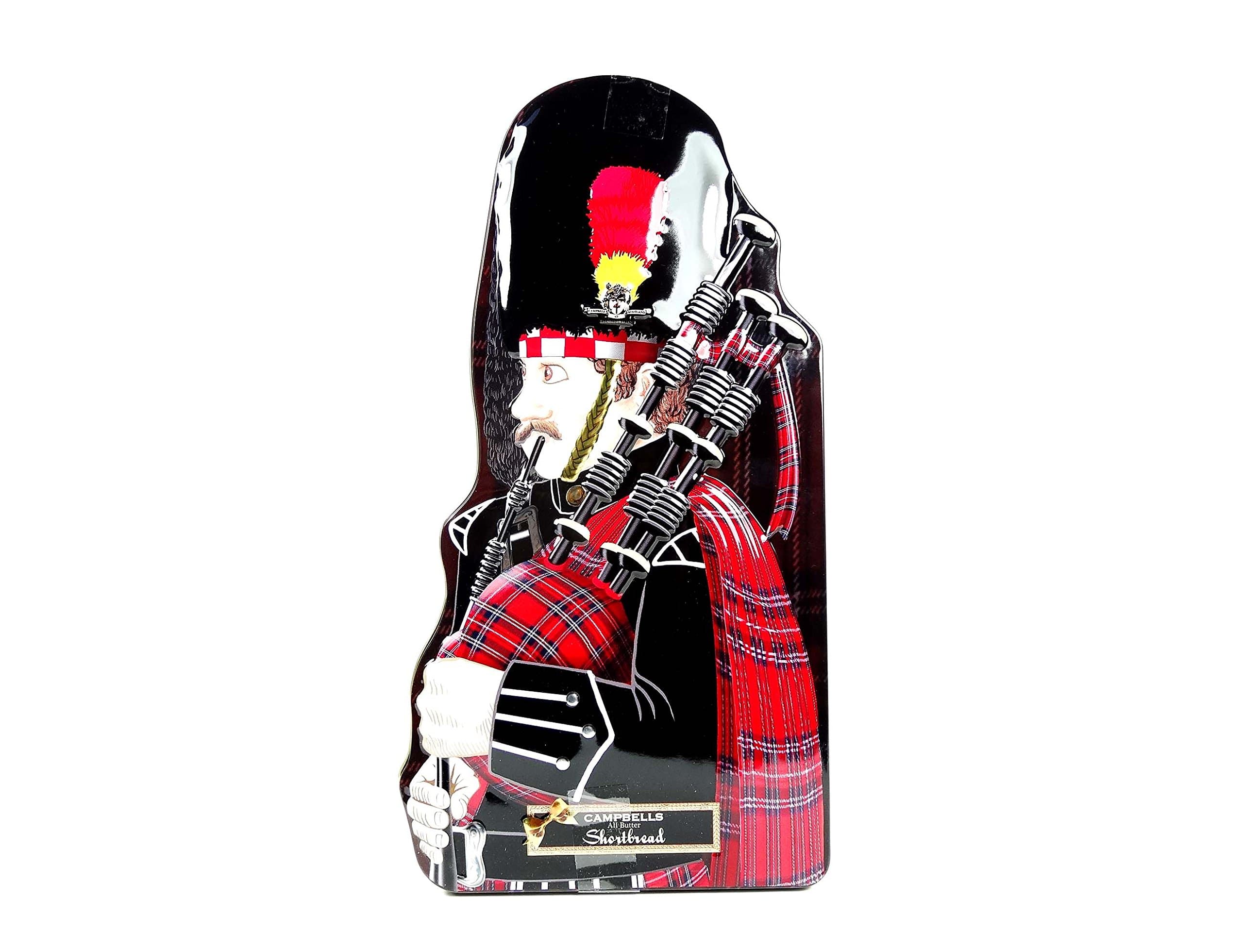 Campbells Shortbread - Scottish Piper Tin 180g