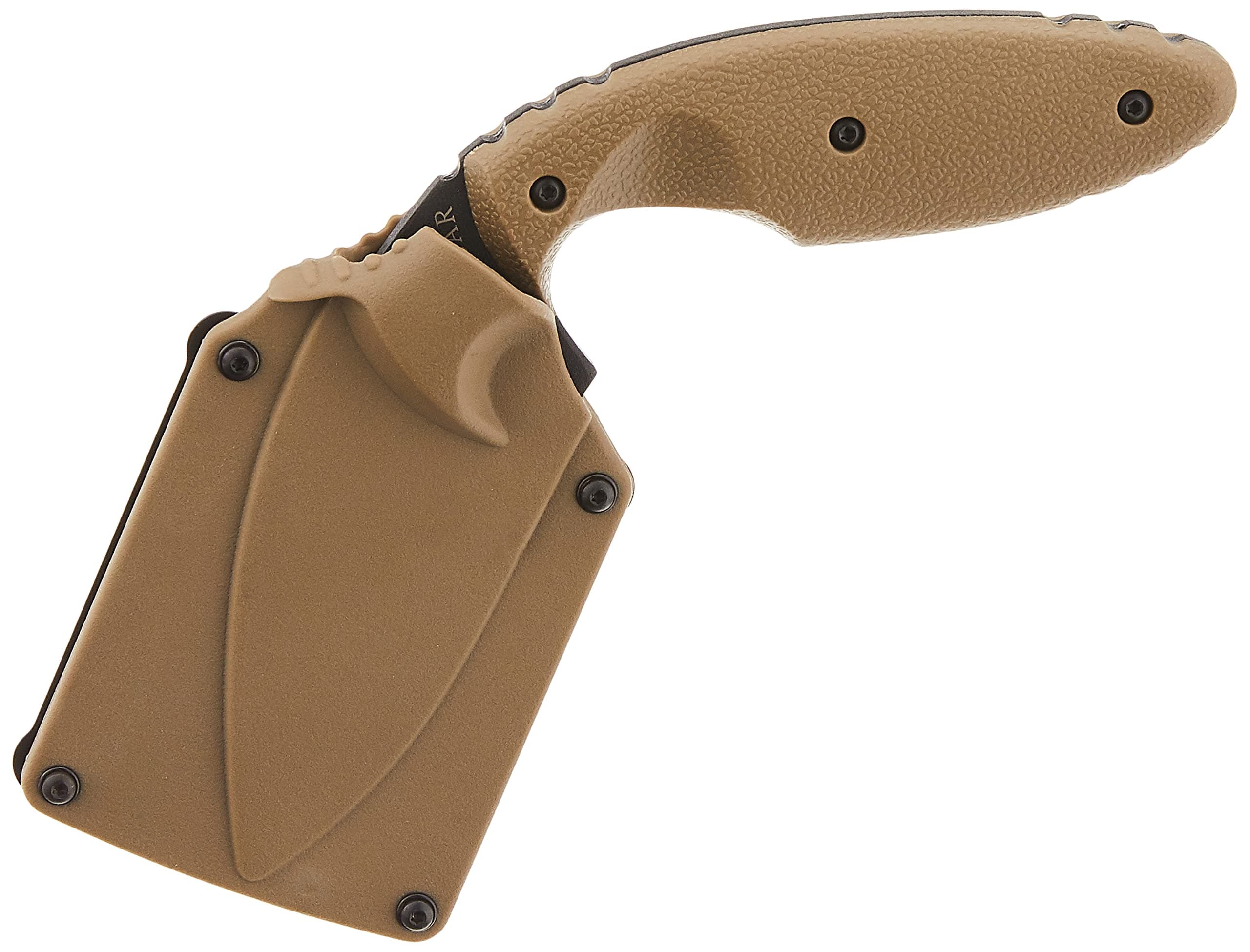 KA-BAR TDI Law Enforcement Fixed Blade Knife 2.3" Fully Serrated Drop Point AUS-8 Matte Blade Zytel Handle Coyote