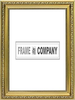 Gold 10" x 8" Ready to hang or stand Ornate Shabby Chic Picture/Photo/Poster frame with MDF backing board and High Clarity Styrene Shatterproof Perspex Sheet - FBA - oscp-2-gld-10-8