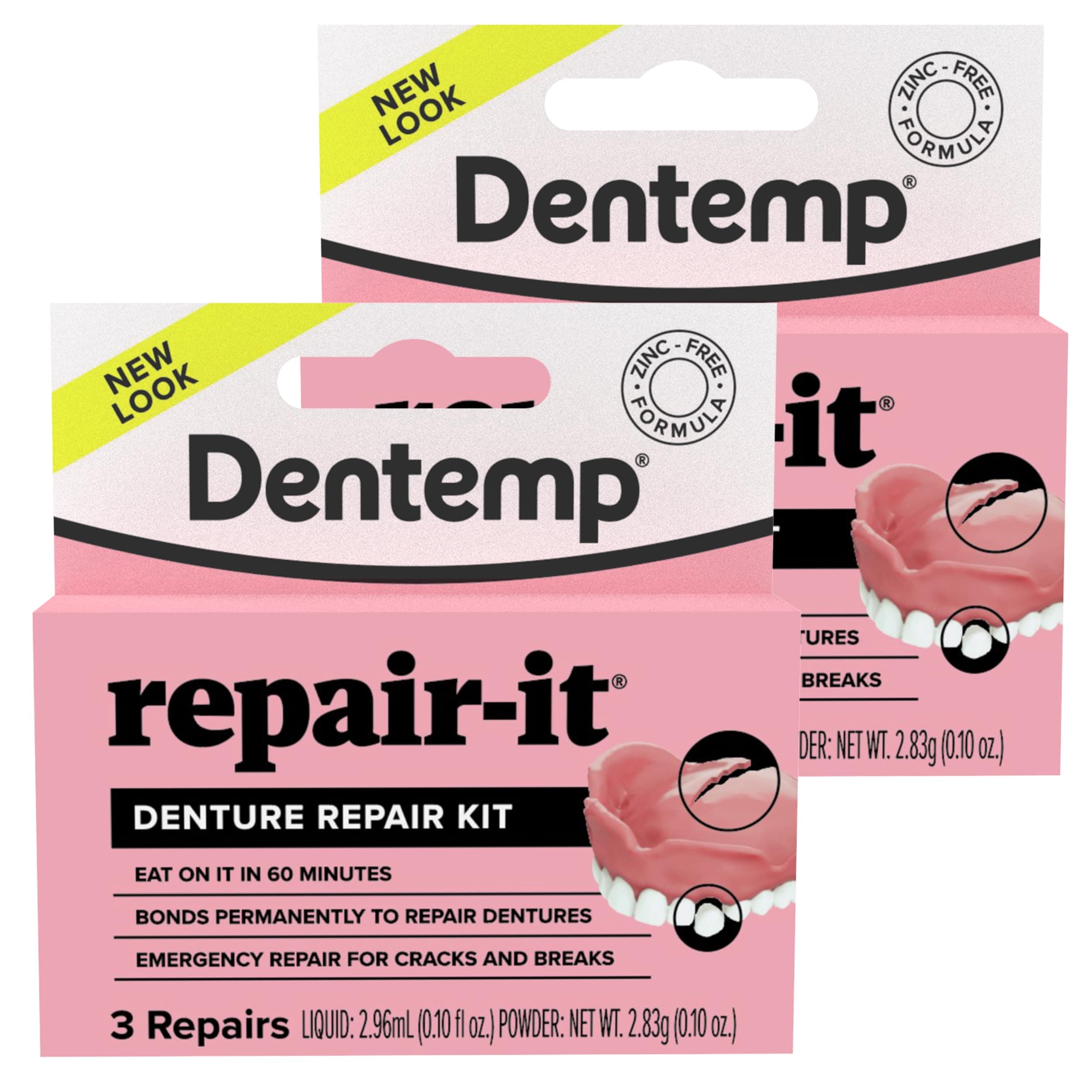 D.O.C. Repair-It Advanced Formula Denture Repair Kit 3 ea Pack-2