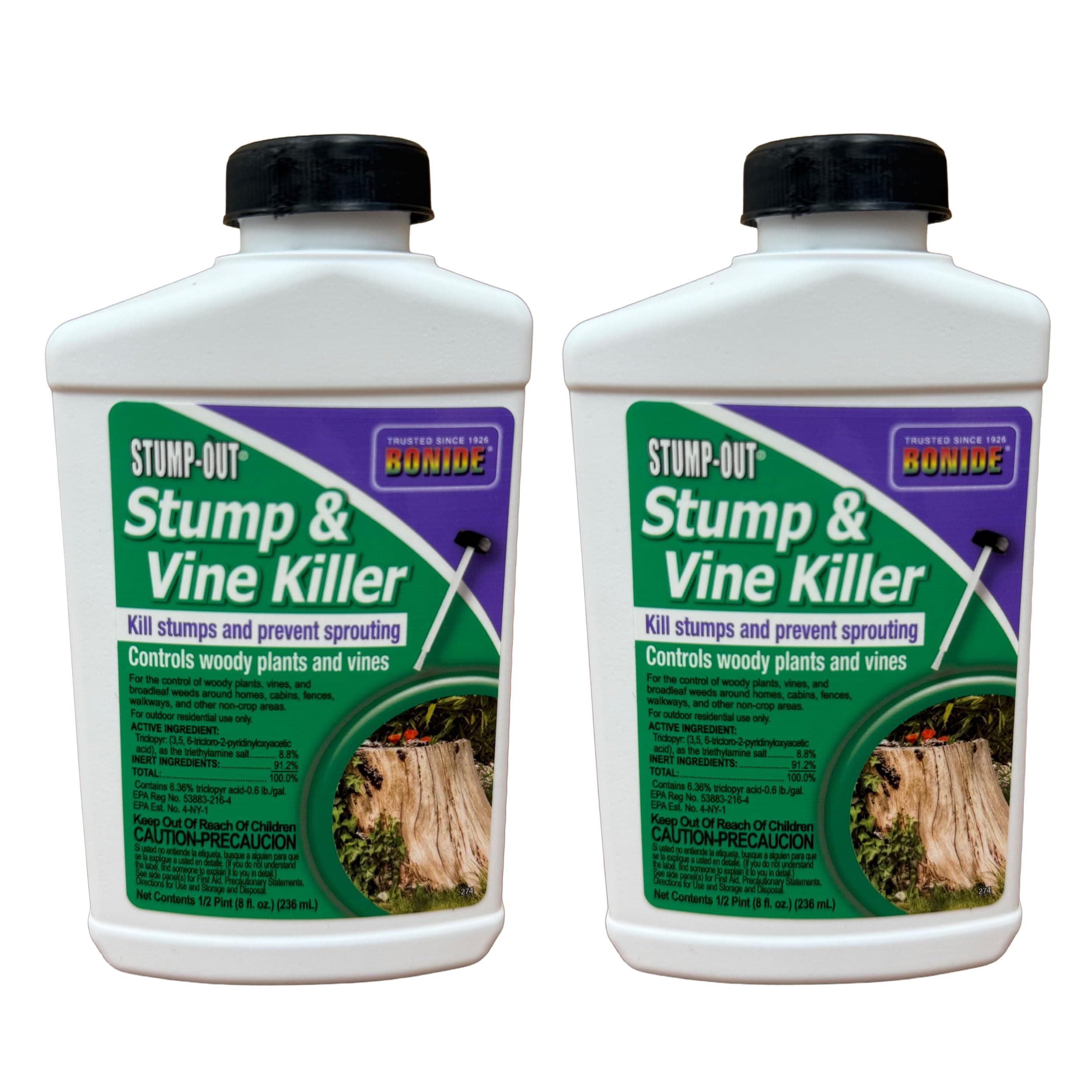 Bonide Vine & Stump Killer With Applicator Concentrate 8 Oz, 2 Pack