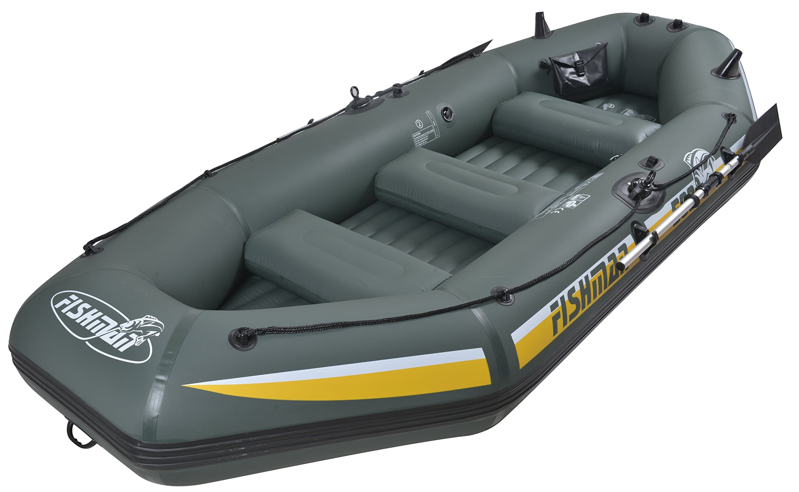 Fishman II 500 Inflatable Boat, Green