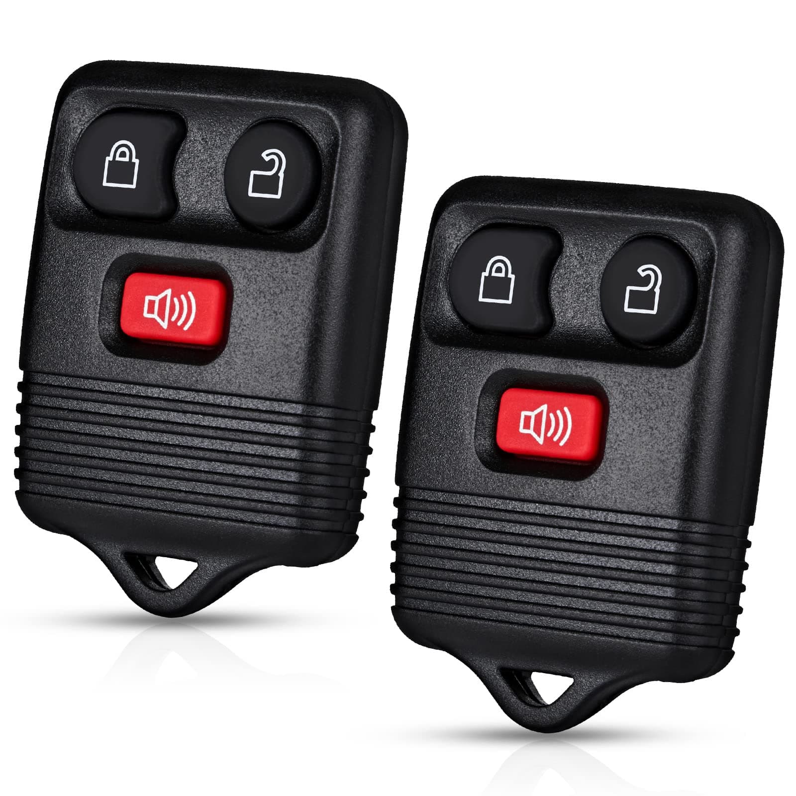 2 PCS Replacement Key Fob Shell Case Smart Keyless Fit with 1998-2014 Ford F150 F250 F350 Edge Escape Expedition Explorer for Lincoln for Mazda for Mercury 3 Buttons