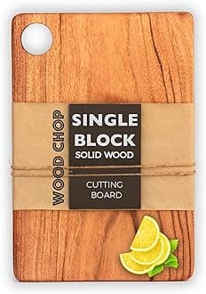 - Single-Piece Solid Acacia Wood Cutting & Chopping Board | Reversible | Anti-Bacterial | No Varnish, No Dyes | Medium 38 × 20 × 1.5 cm | 1-Year Warranty