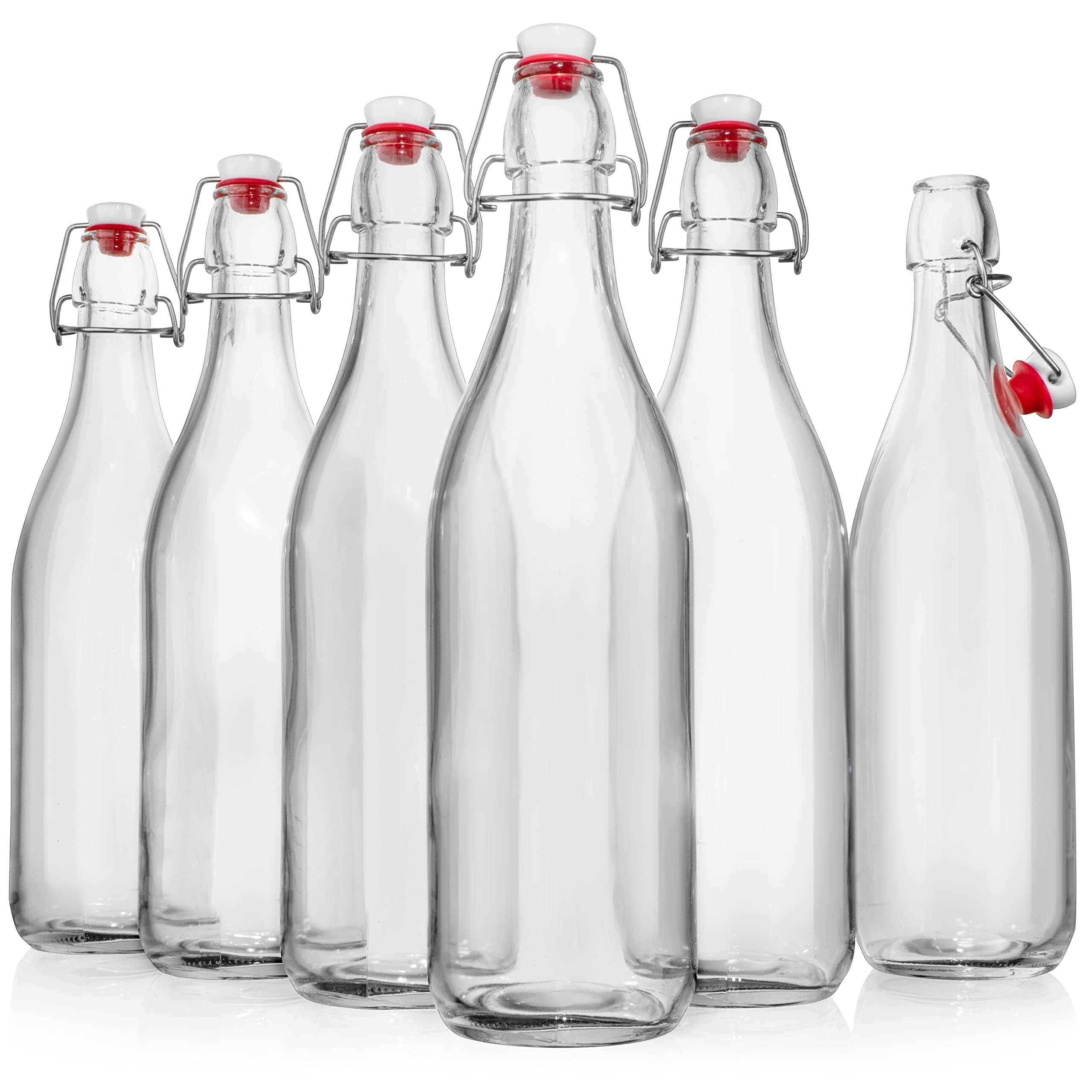 33oz - 6 Pack Glass Bottles