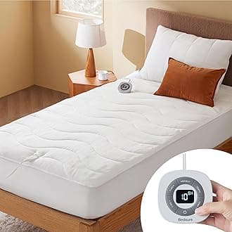 Bedsure Heated Mattress Pad Twin XL- Bed Warmer with Memory & Preheat Functions, 12-Hour Auto Off & 10 Heat Settings, Single Controller, Coral Fleece Electric Mattress Pad Twin XL, 39"x80"