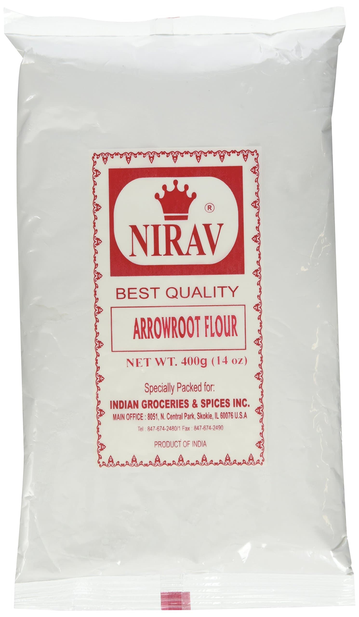 Nirav, Arrowroot Flour, 400 Grams(gm)
