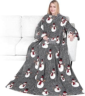 PAVILIA Wearable Blanket with Sleeves for Adult Women Men, Cozy Fleece Warm Wrap Throw with Arms, Gifts for Christmas, Wife