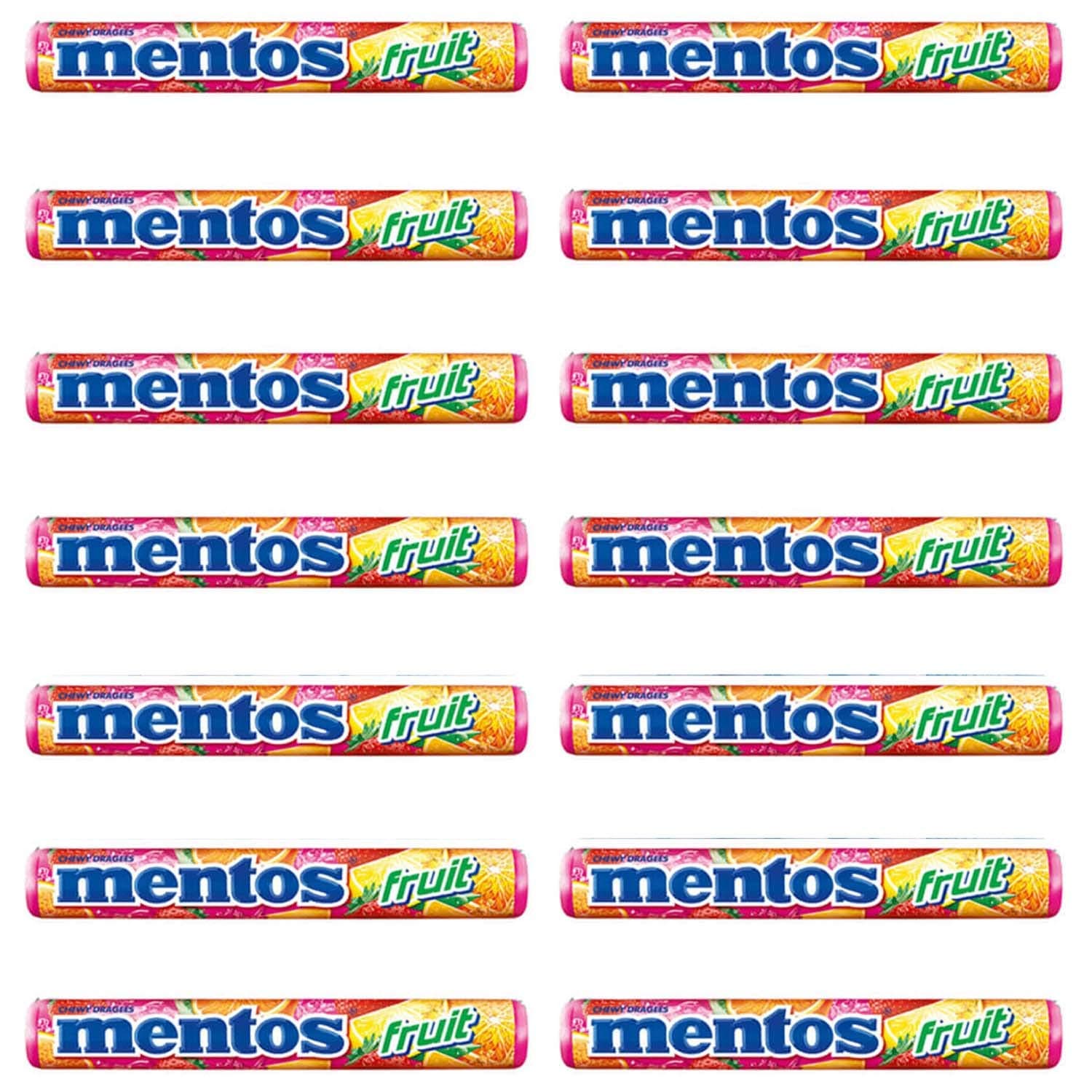 Mentos Fruit Roll, 14 X 29 Gram
