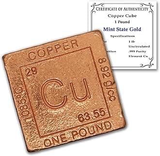 1 Pound Copper Cube