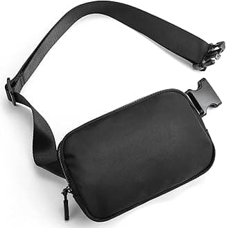 Telena Fanny Packs for Women Men Small Belt Bag Fashionable Crossbody Fanny Pack Waist Bag with Adjustable Strap Black, zx-zhu-28