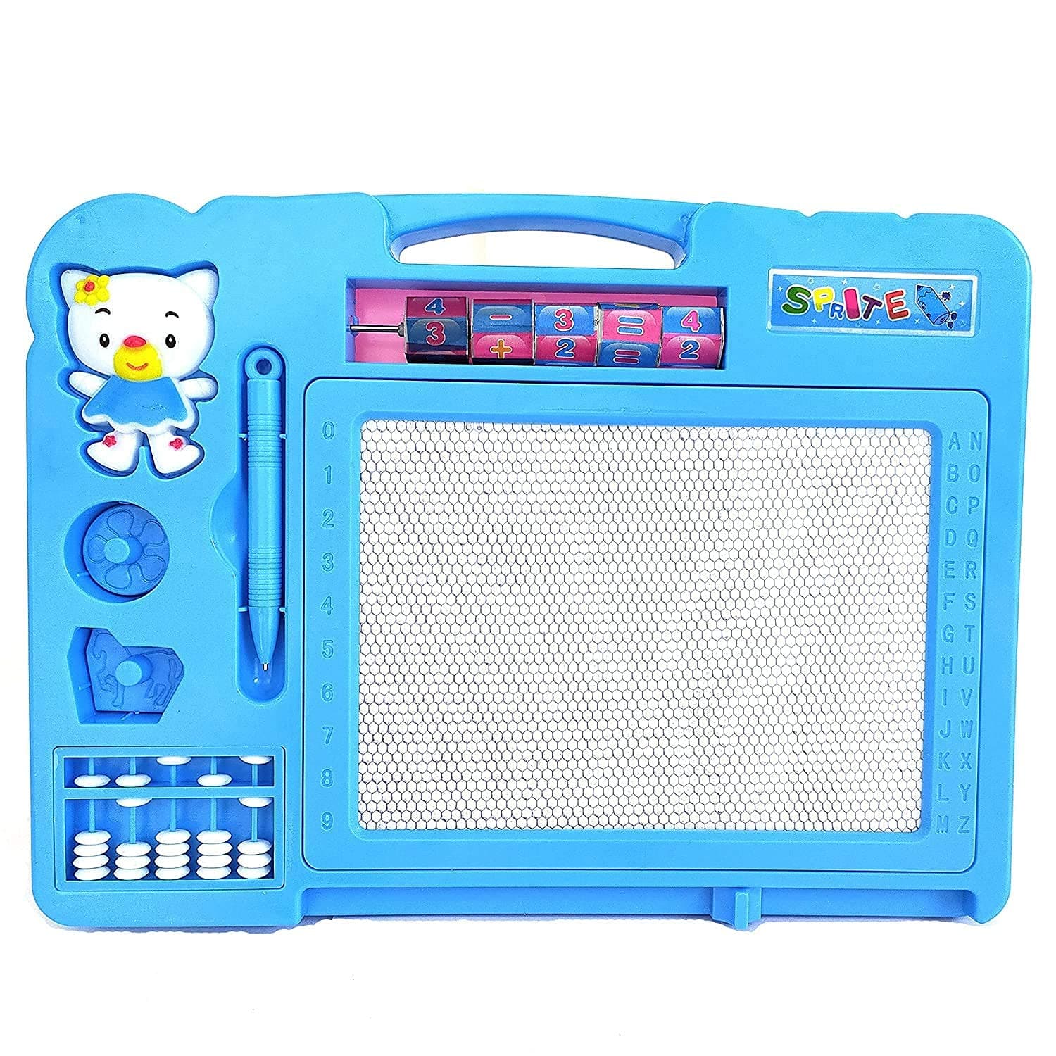 VE Two Sided Big Size Magic Slate Drawing Board for Kids|Black & White Board 2 in 1 Educational Board (Assorted Color)