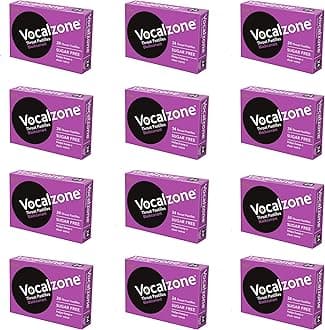 Vocalzone Blackcurrant Sore Throat Relief Pastilles 12 Pack