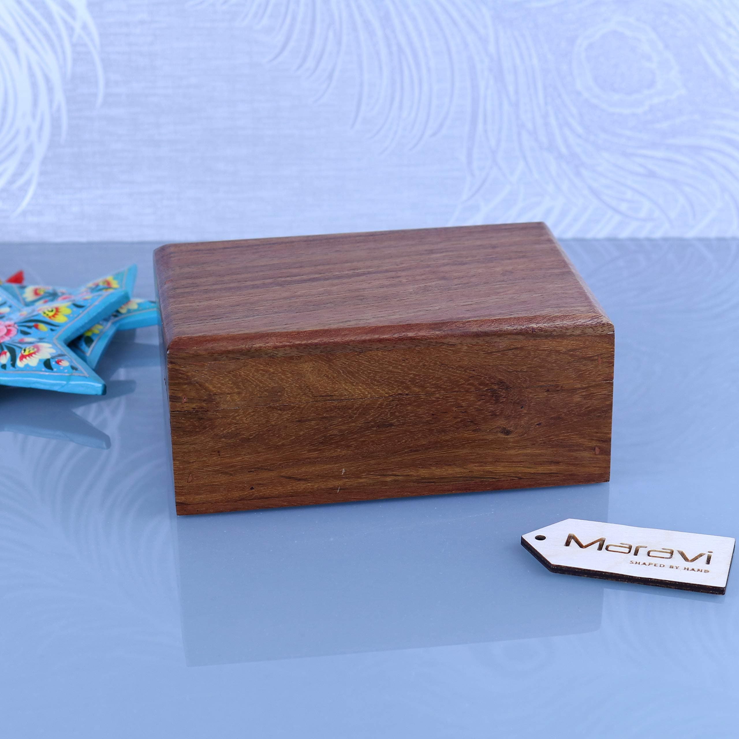Khalka Wooden Plain Sheesham Wood Small Storage Box