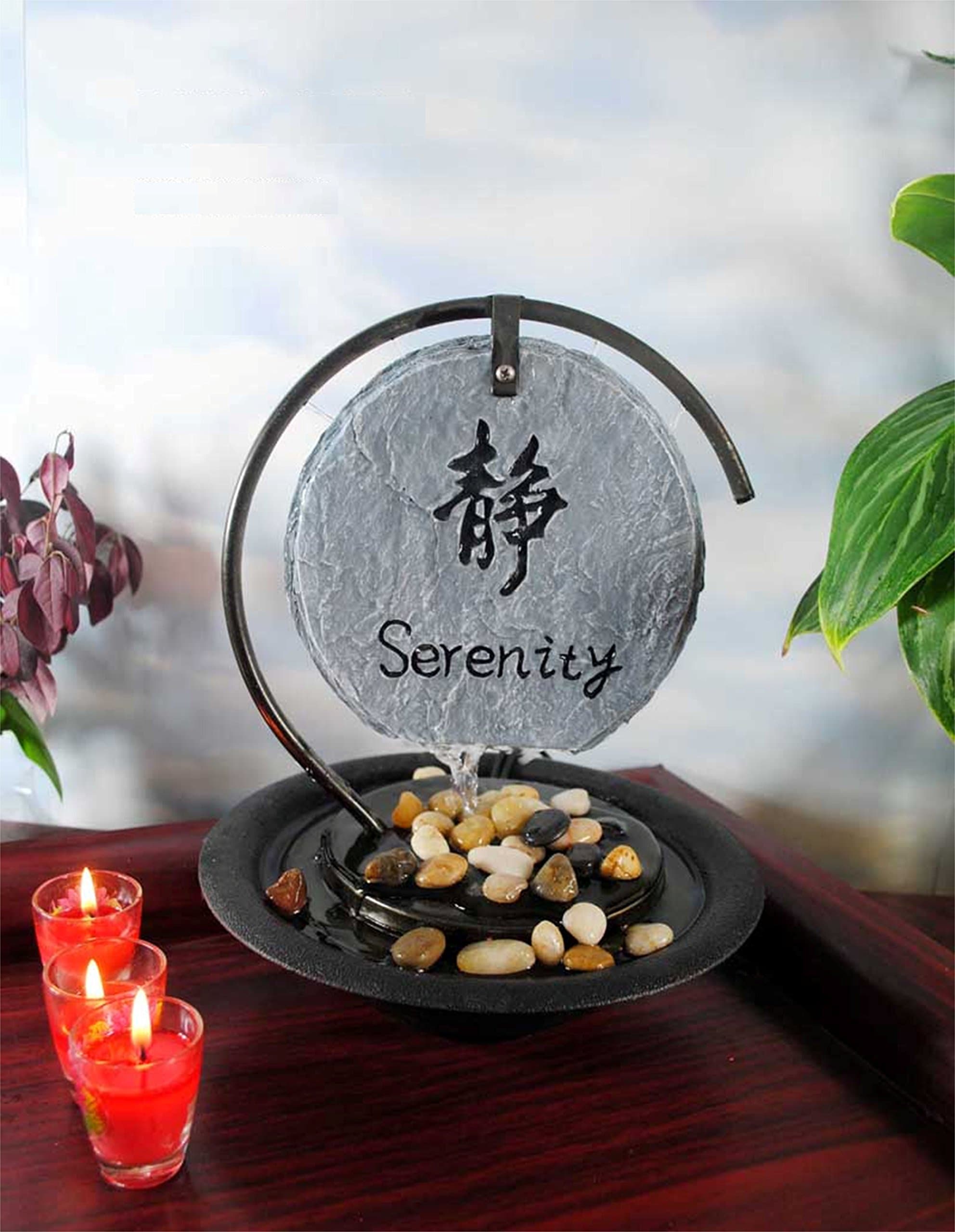 Tabletop Fountain Water Falling Serenity Stone