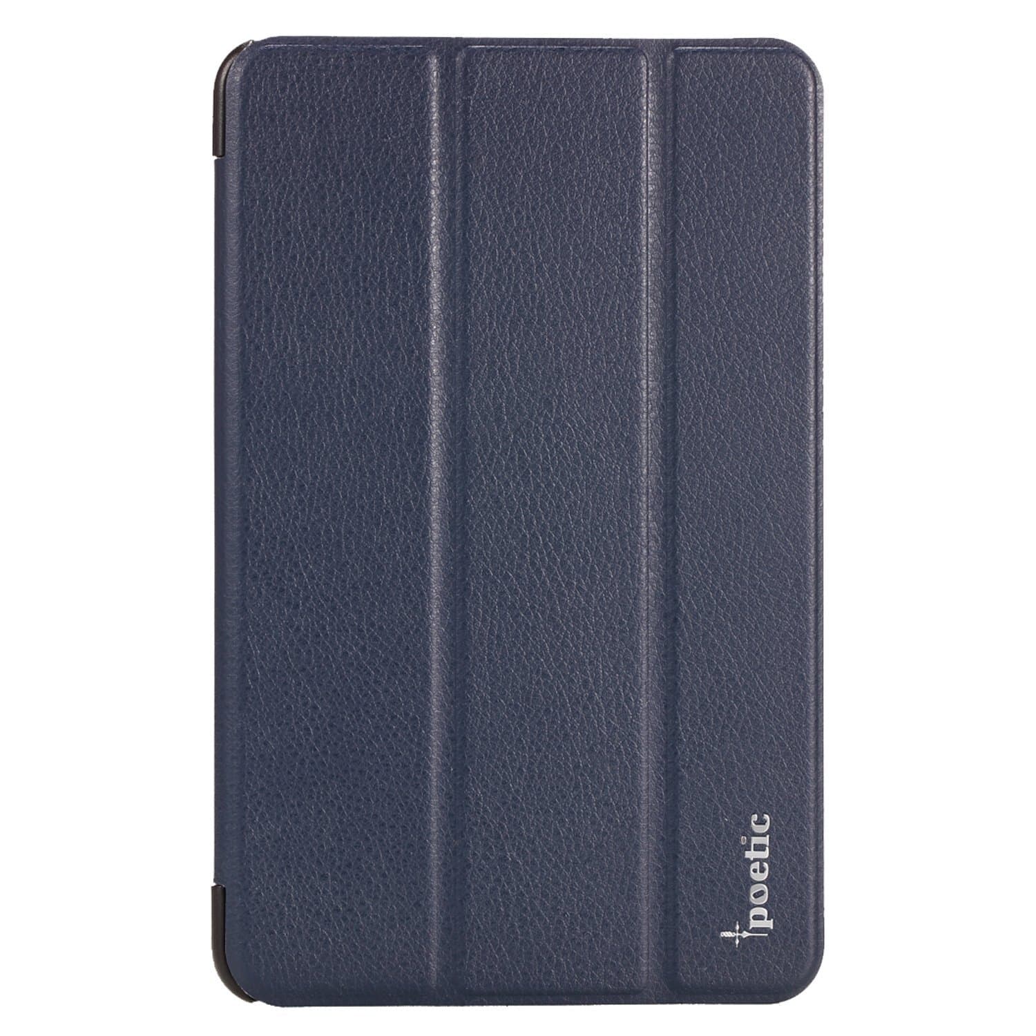 Google Nexus 7 Case - Poetic Google Nexus 7 Case [Slimline Series] - [Lightweight] [Ultra-slim] PU Leather Slim-Fit Trifold Cover Stand Folio Case for Google Nexus 7 1st Gen Navy Blue (3 Year Manufacturer Warranty From Poetic)