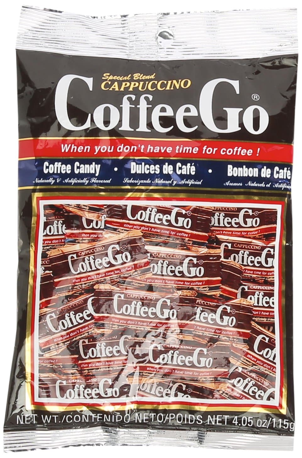 CoffeeGo Cappuccino Candy, 4.05 Ounce