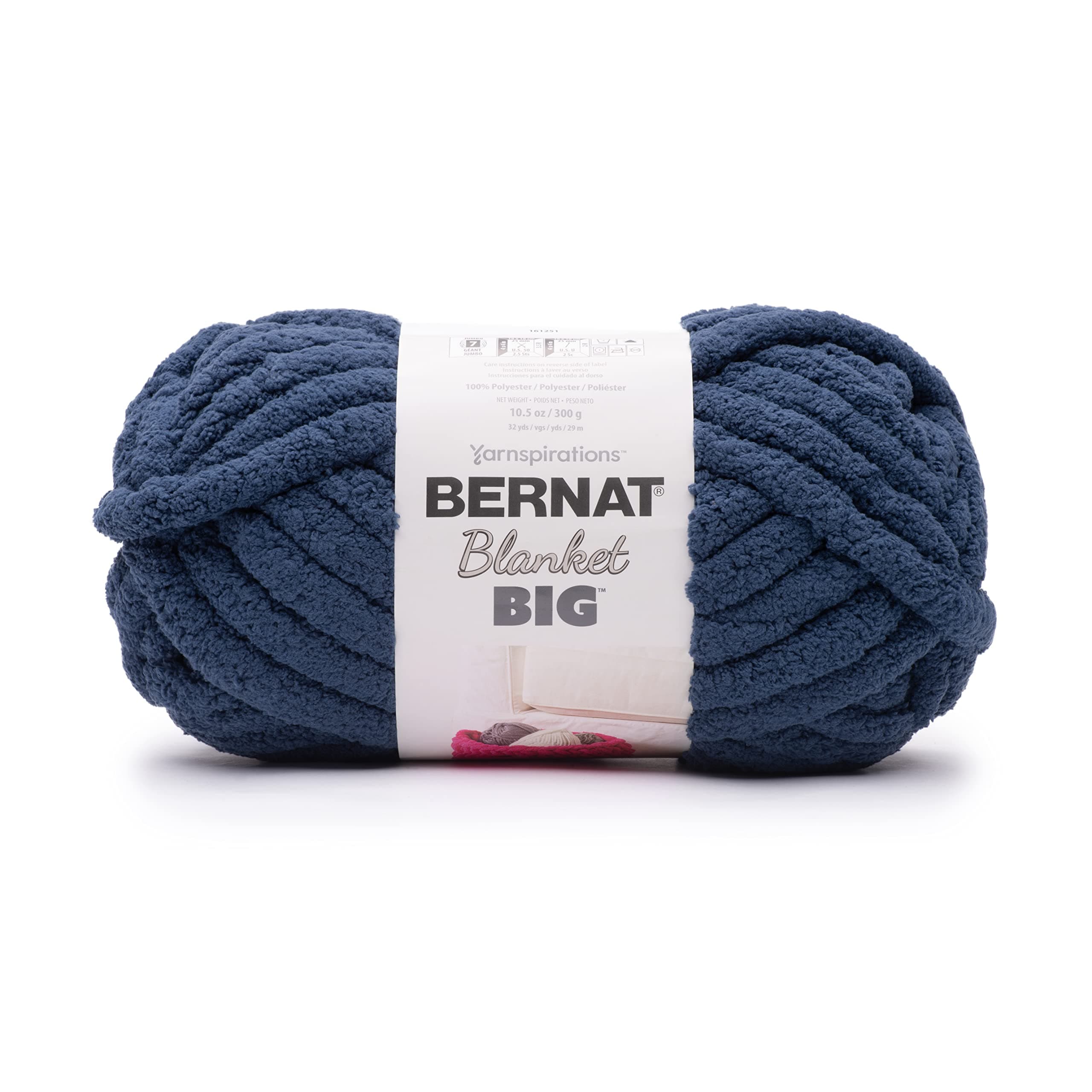 Bernat Blanket 'Big' 300g - Navy