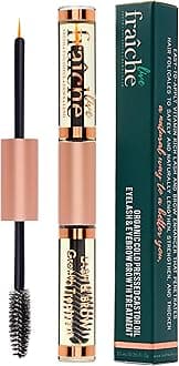 USDA Organic Castor Oil Lash Serum - Premium All Natural Cold Pressed Castor Oil Eyelash Growth Serum with Mascara Tube - Eyelash Treatment and Conditioner - For Thicker and Fuller Lashes