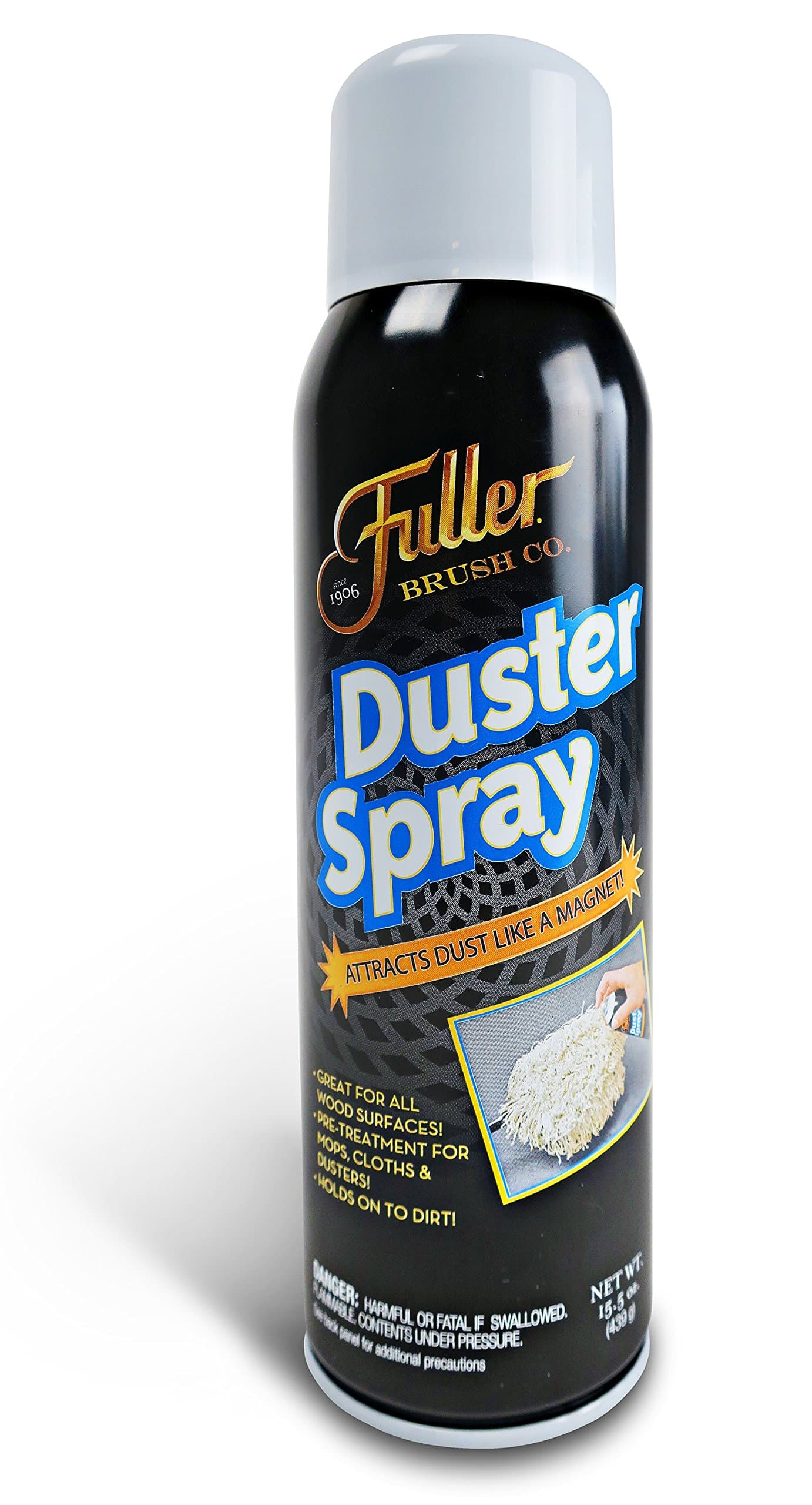 Fuller Brush Duster Spray – 15.5 oz Multi Surface Dust Removing Sprayer - Safe Household Cleaning For Floors, Furniture, Blinds & Car Interiors (Pack of 1)