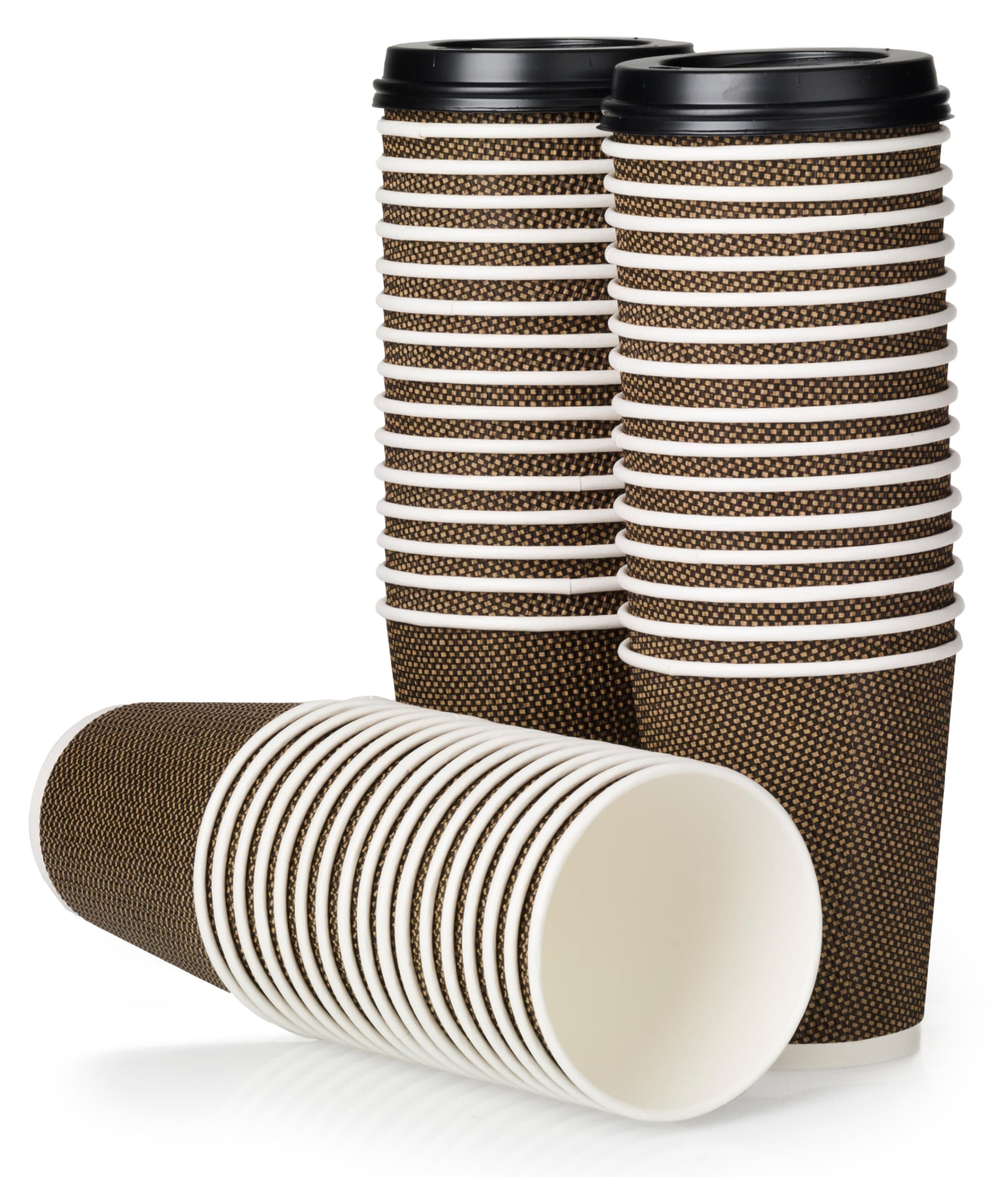 Ripple Paper Coffee Cups - 12oz / 354ml - 100 Pack