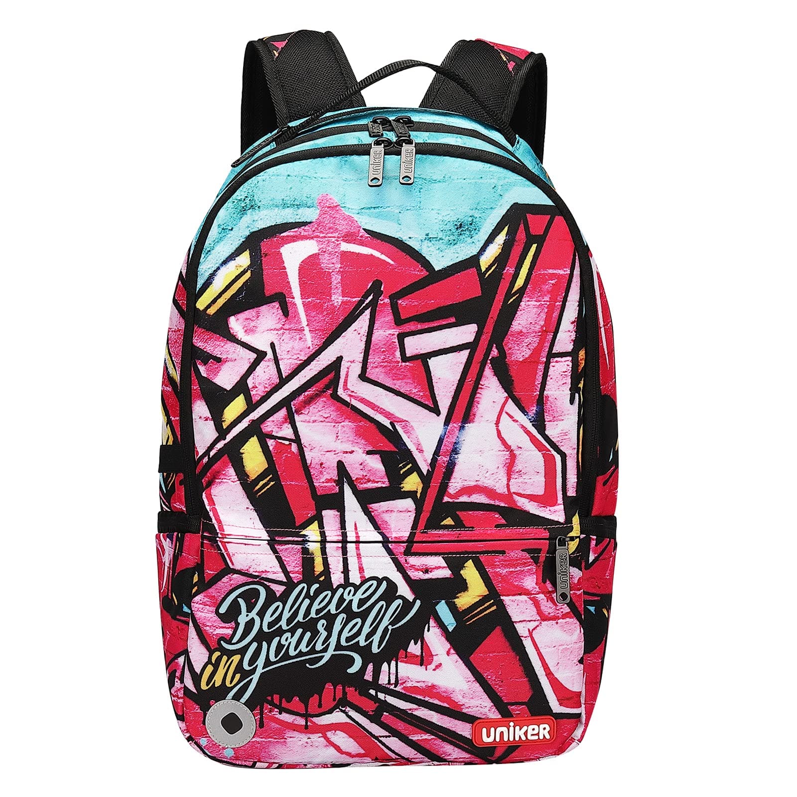 Graffiti Backpack for School,Casual Daypack,Designer Laptop Backpack for 15.6 Inch Laptop,College Backpack with USB Port