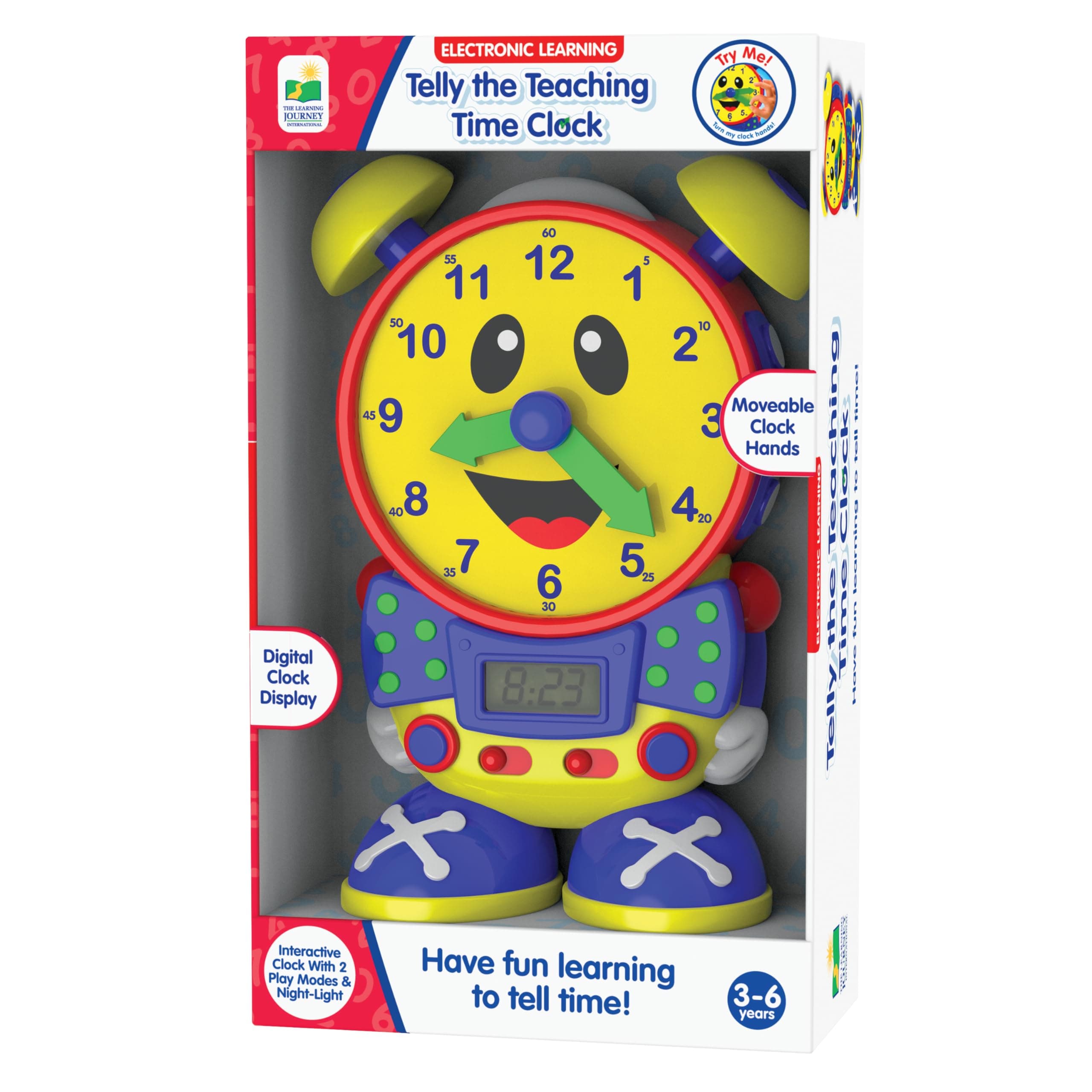 Telly The Teaching Time Clock Regular,Multi-Colour ,75418
