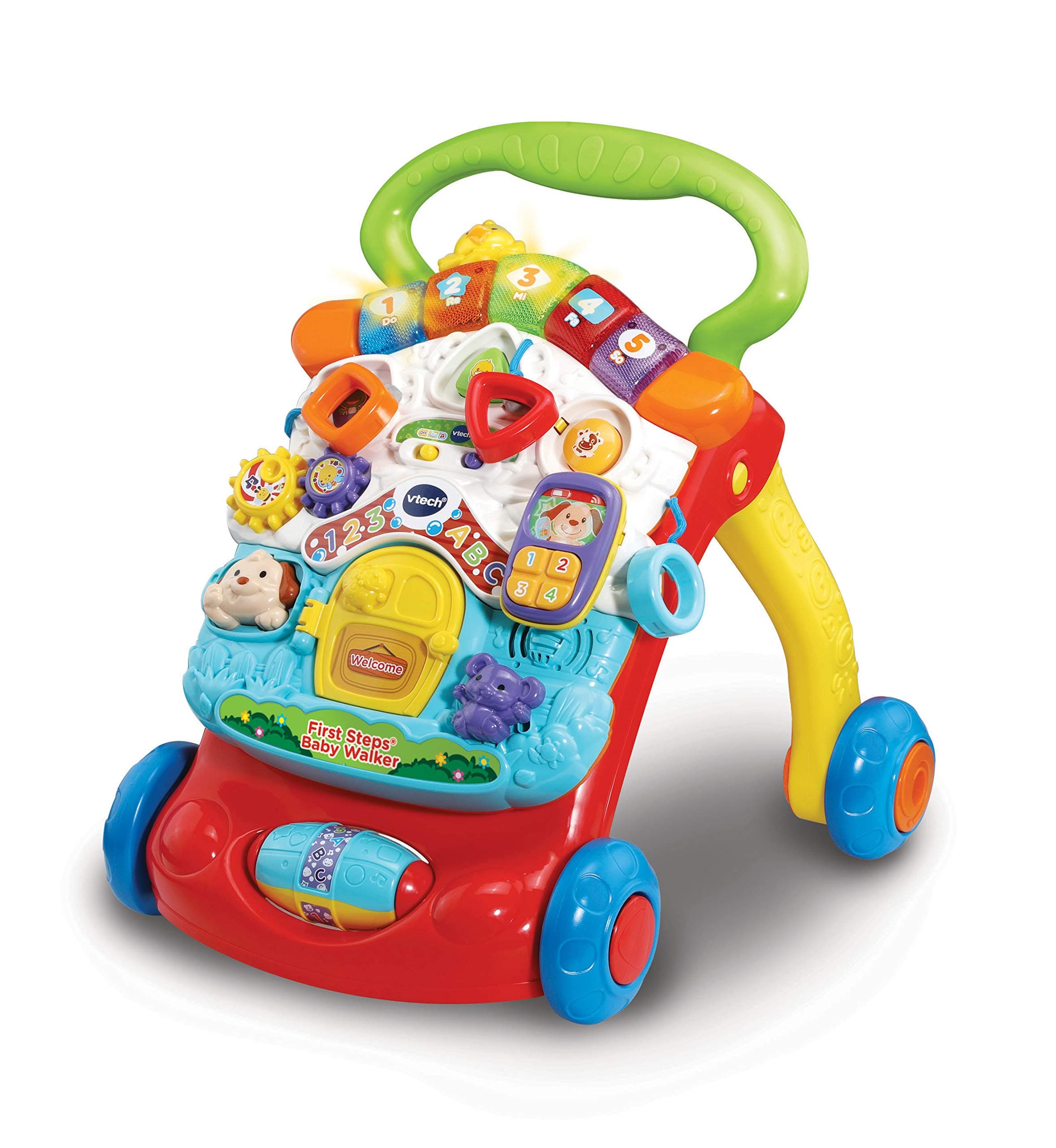 VTech First Steps^R Baby Walker ( Green & Red)