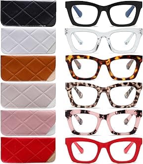 FSRTEP Oprah- Readers for Women - Stylis Style Reading Glasses with Blue Light Blocking and Spring Hinge