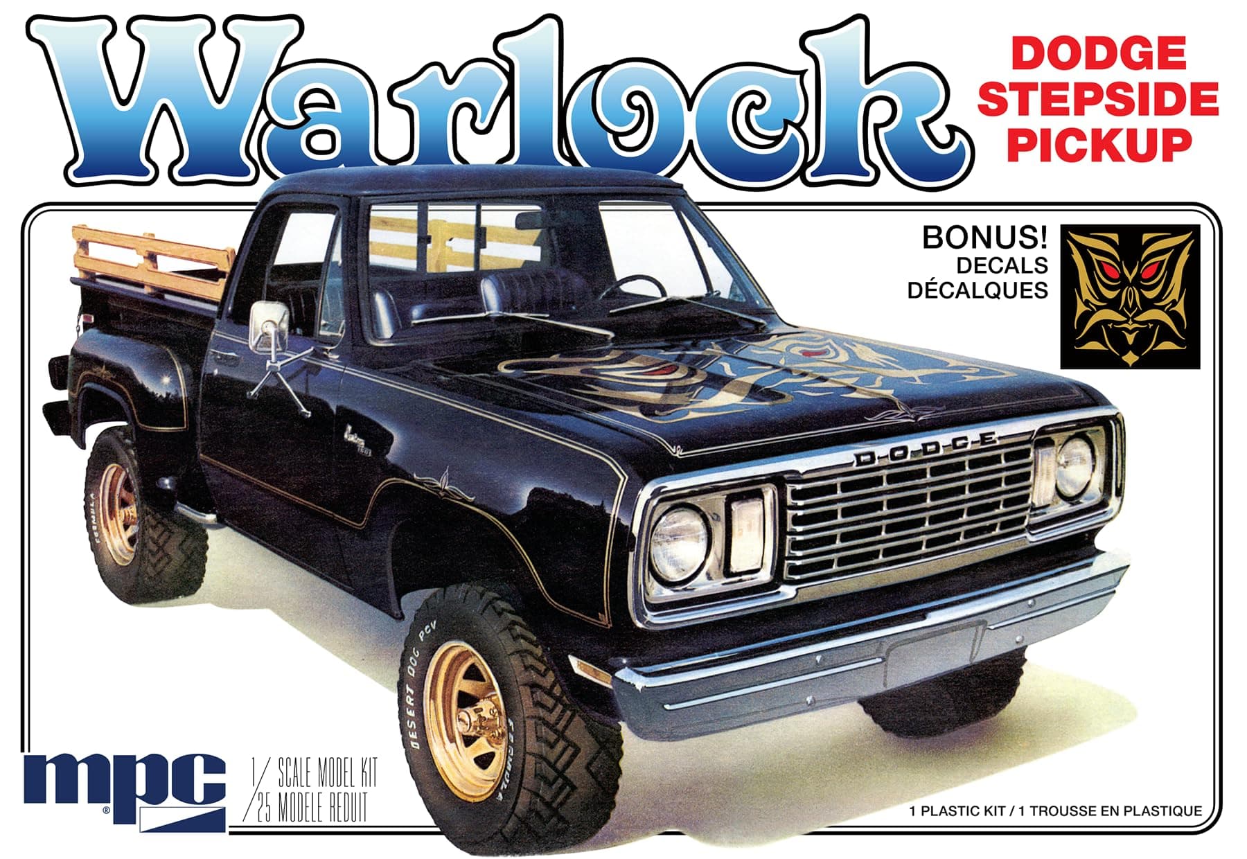 1977 Dodge Warlock Pickup 2T 1:25 Scale Model Kit