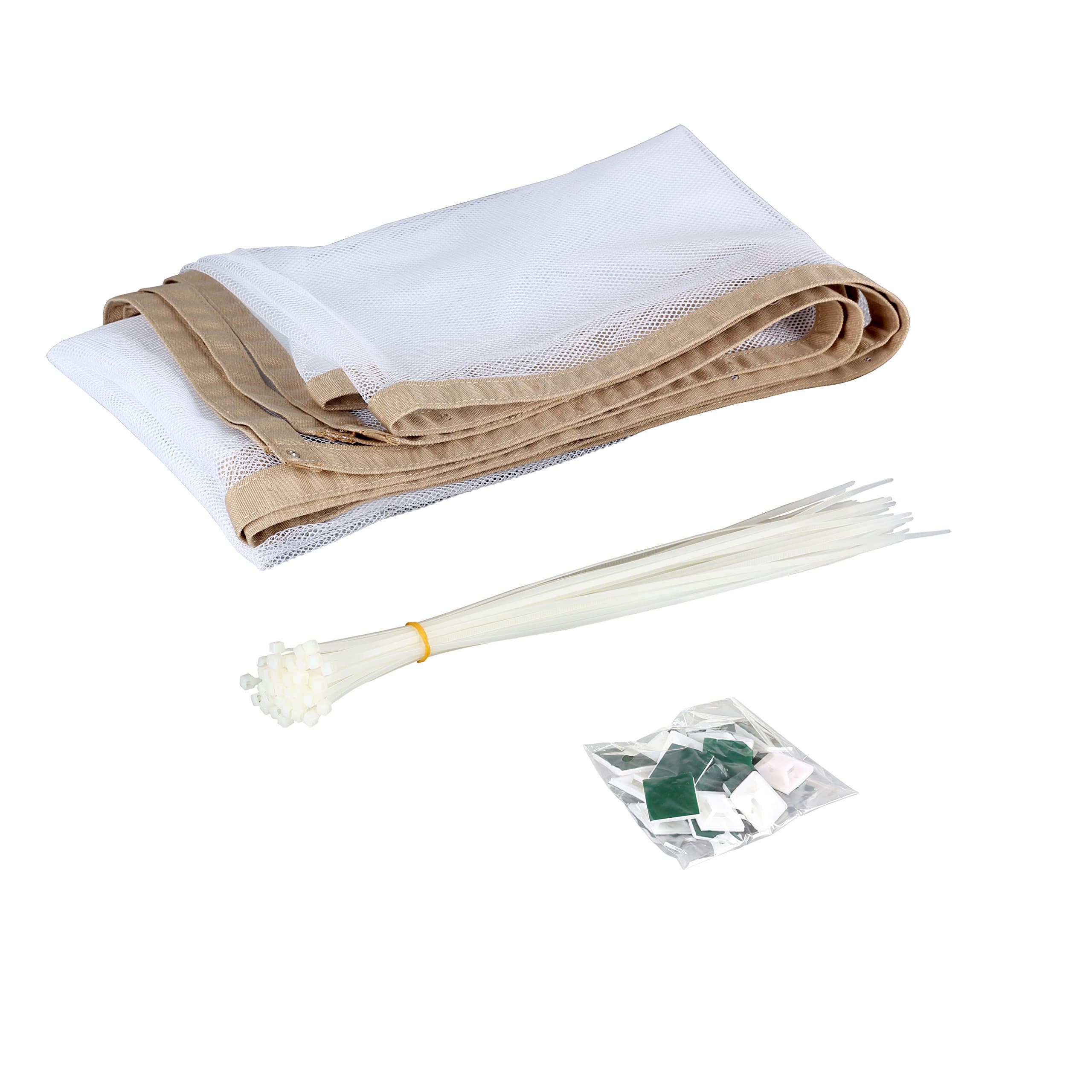 TinyGuards Stairs Protect Safety Net For Indoor and Outdoor Usage, Baby Safety Net For Balcony and Stairway; Adjustable and Durable Pet Safety Net [10 feet x 3 feet]