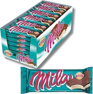MILA - European Czech & Slovak Wafers Milk Cream with Chocolate BOX-QTY 36pcs