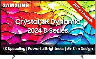 Samsung 108 cm (43 inches) D Series Brighter Crystal 4K Dynamic Ultra HD Smart LED TV UA43DUE80AKLXL (Titan Gray)