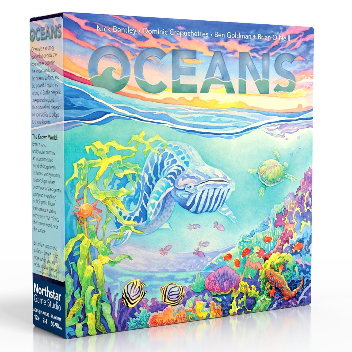 Northstar Game Studio Oceans Board Game - Beautiful Strategy Ecosystem Game | Families, Teens & Adults - 2-4 Players, Age 12+, 90 Mins