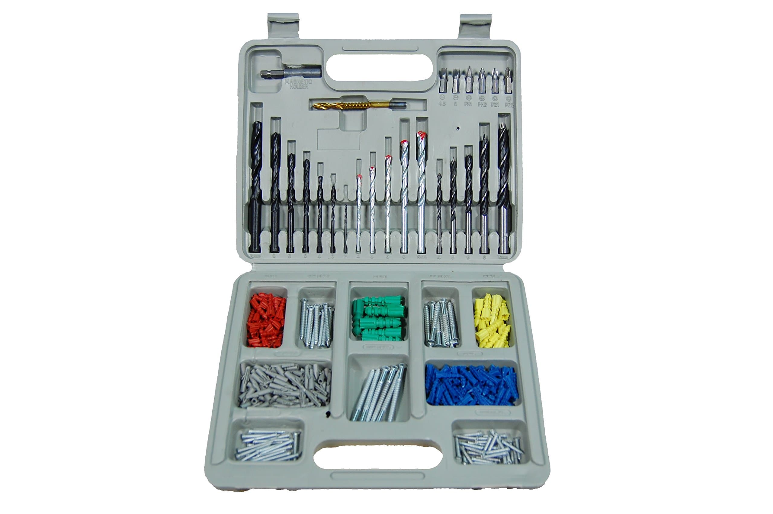 Official Rotorazer Professional 301-piece Contractor's Drill Bit Set for Bits, Screws and Parts for Screwdrivers, Saws, Drills, Wood, Walls, Metal and Plastic AS SEEN ON TV
