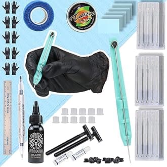 Premium Hand Poke Tattoo Kits- Professionally Designed, Hand Poke And Stick Tattoo Kits for Safe & Stick And Poke Tattoos - The Ultimate DIY Tattoo Kit for Pros/Beginners