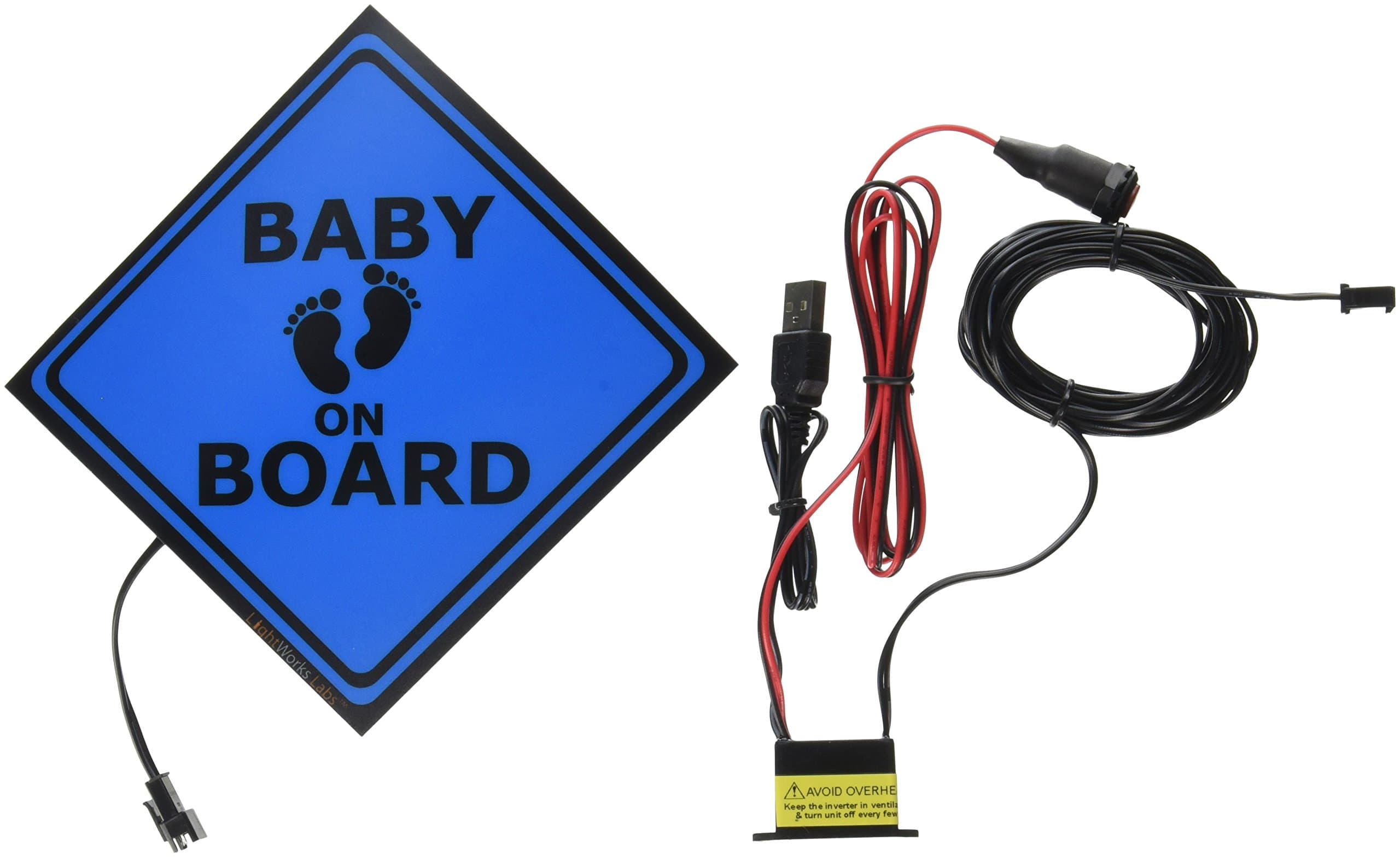 Illuminated Glow Sign, Baby on Board