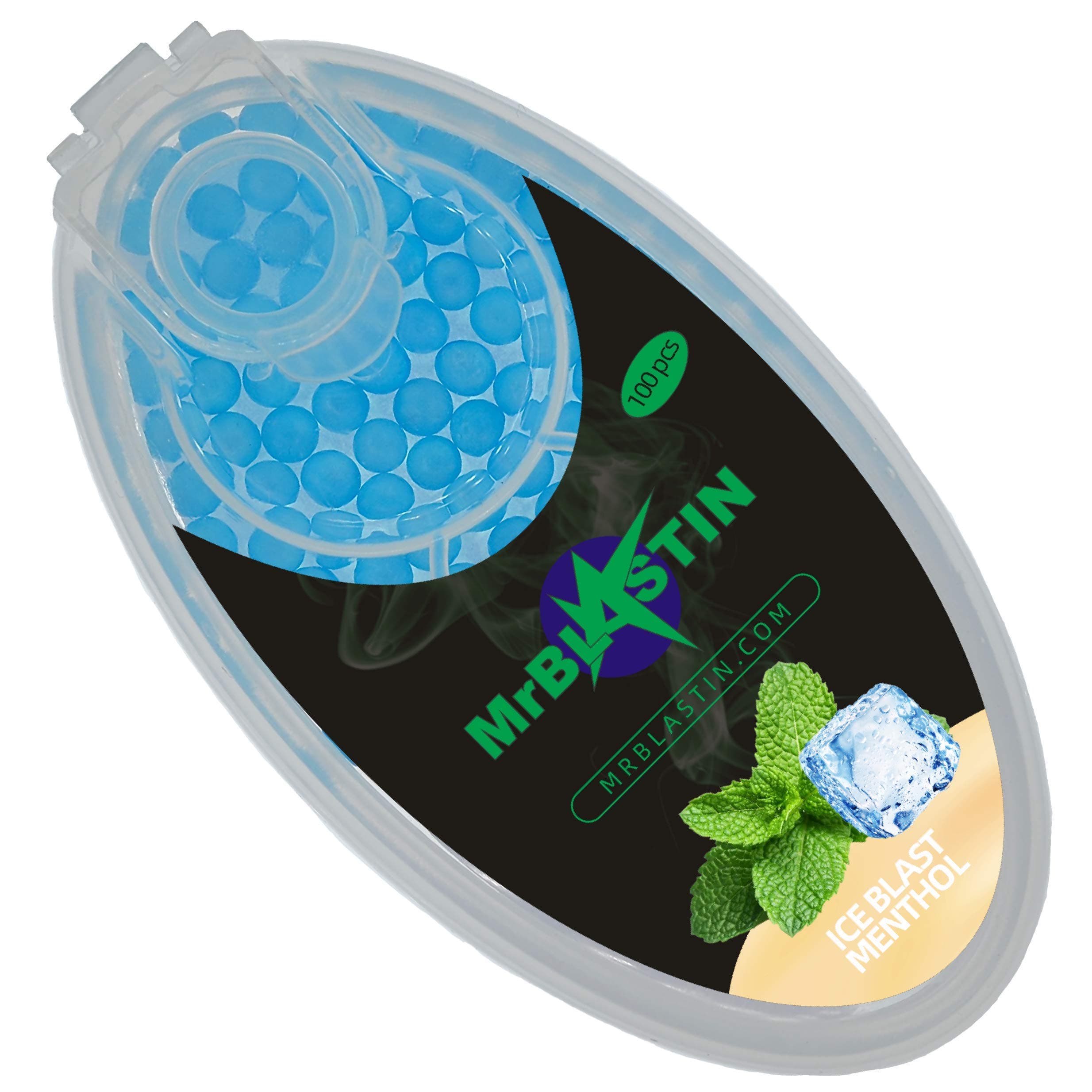 100 Ice Blast Mint Crushballs Filter Insertion, 16 Flavours to Choose Available, Menthol Mint Crush balls, Flavoured Capsules. Click on inserts beads (Ice Blast Mint)