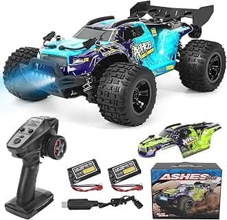 1:18 Scale All-Terrain RC Car for Adults - 40+KM/H High Speed 4WD Off-Road Remote Control Truck with 2 Rechargeable Batteries, 2.4GHz Electric Toy Vehicle Gift for Teens and 14+ (1:18 Scale)