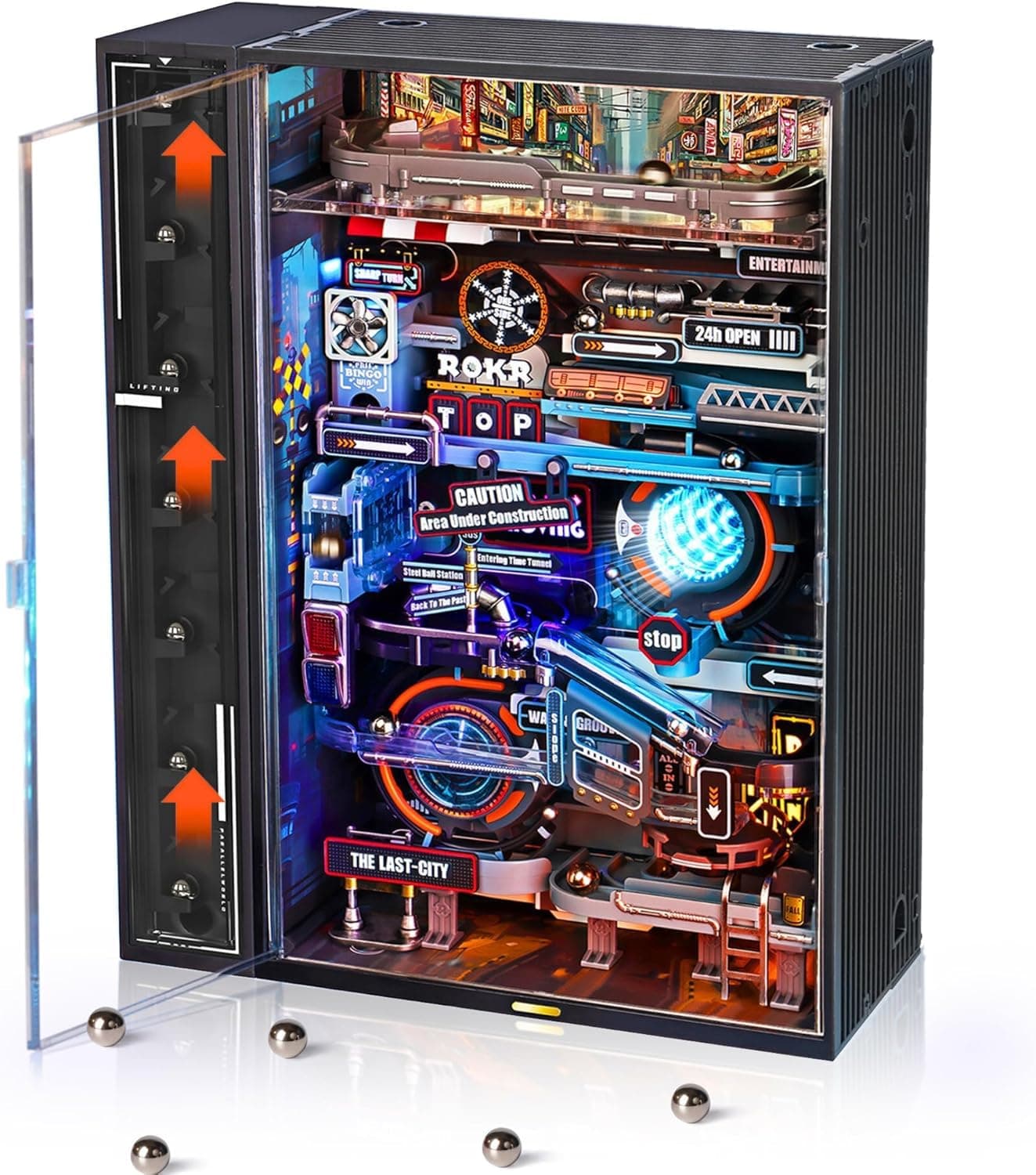 3D Puzzles Building Toy Sets Marble Run Model Kits for Adults, DIY Hobbies for Men Women (Parallel World MR01S)