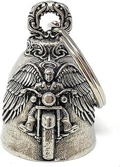 Bravo Bells Motorcycle Angel Motorcycle Biker Bell Accessory or Key Chain for Luck