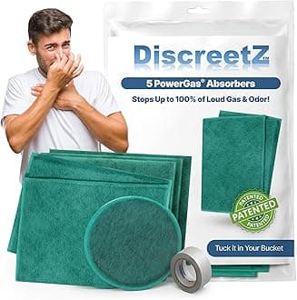 High Absorption Bad Gas Eliminators! Smell & Sound Charcoal Pads. Loud, Smelly Flatulence Solution. Gas Odor & Noise Eliminator, Absorber, Deodorizer, Neutralizer, Filter, Silencer, Anti-Gag Gift P-5