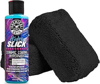 Chemical Guys HydroSlick 8 oz with 2 Applicators - Long Lasting Ceramic Coating Sealant for Cars, Trucks & More - Provides Extreme Gloss and Protection - WAC241
