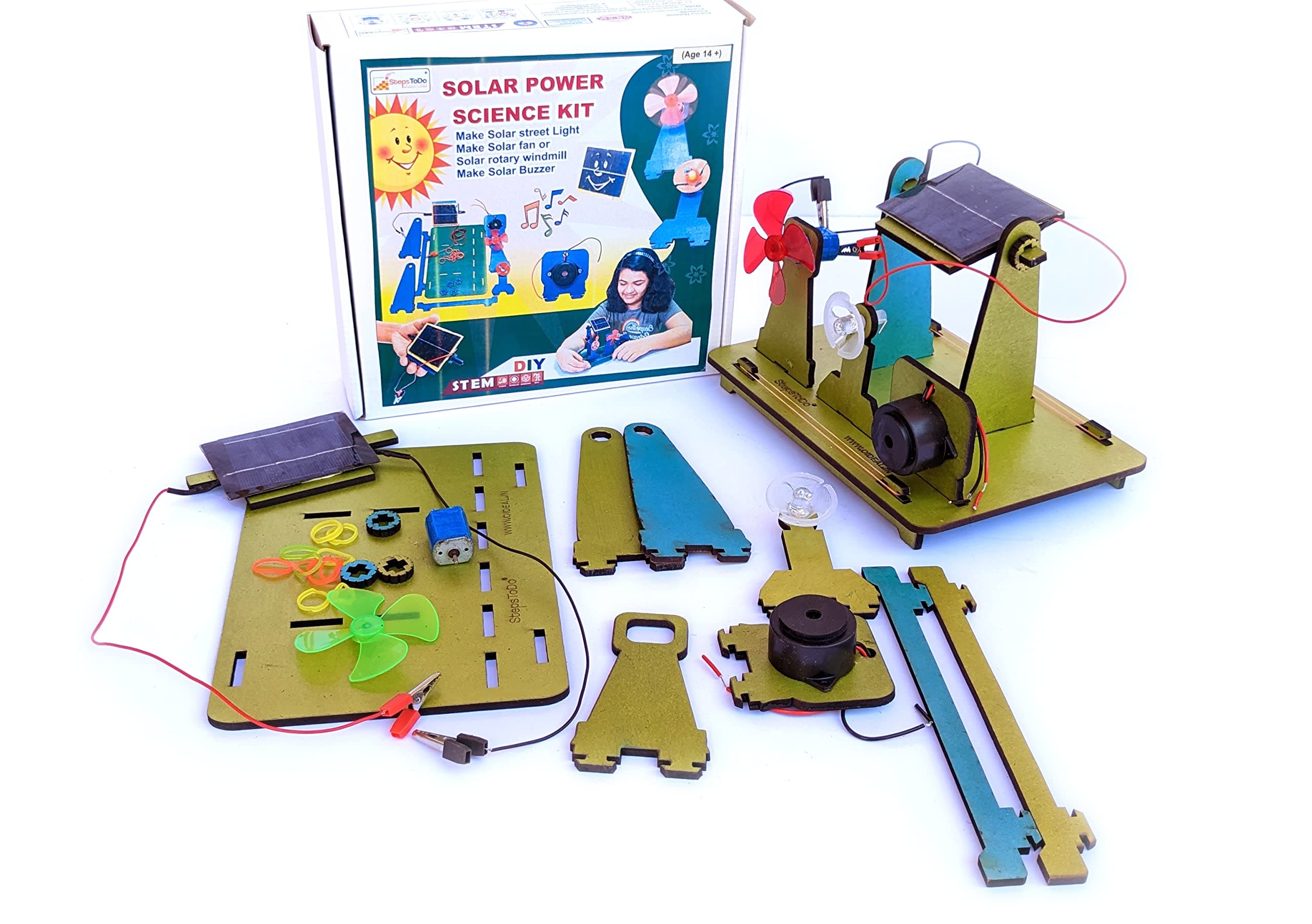 Solar Power Science Kit. Multiple Conversion of Solar Energy. Experimental Learning Study Kit. DIY Science Project Kit. Teaching Aid